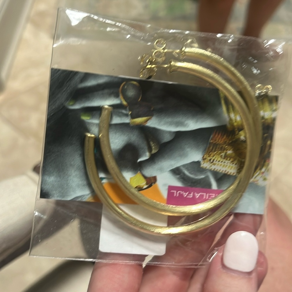 sheila fajil large gold hoops
